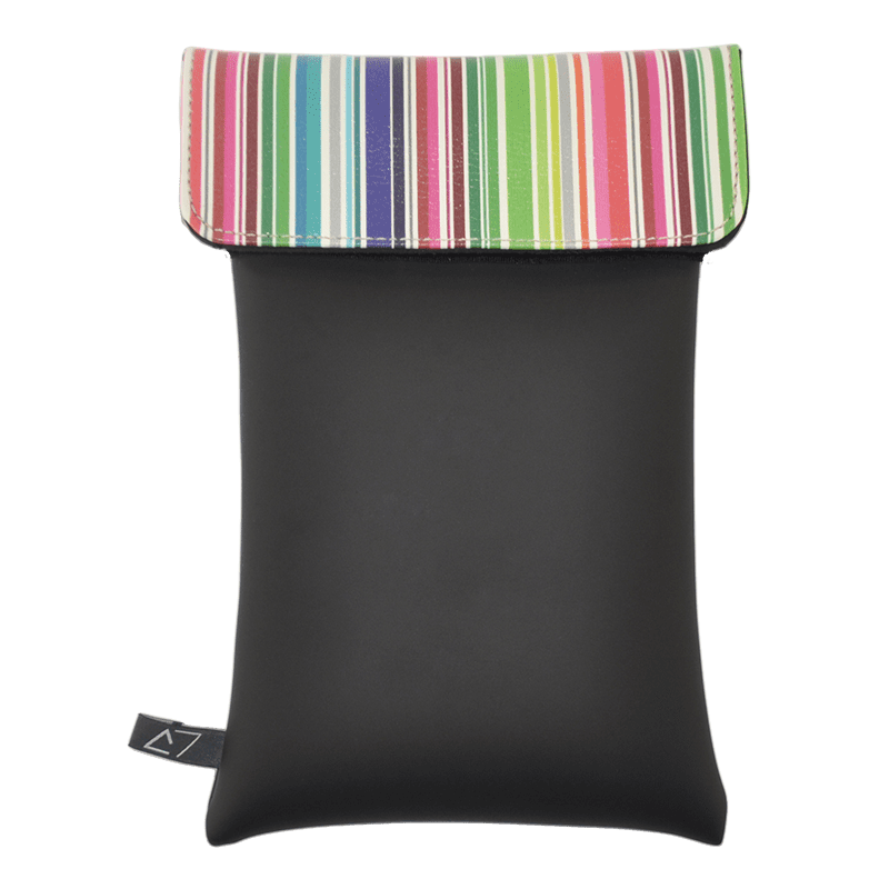 shoulder-bag-neoprene-graphic-multicolor-stripes-front